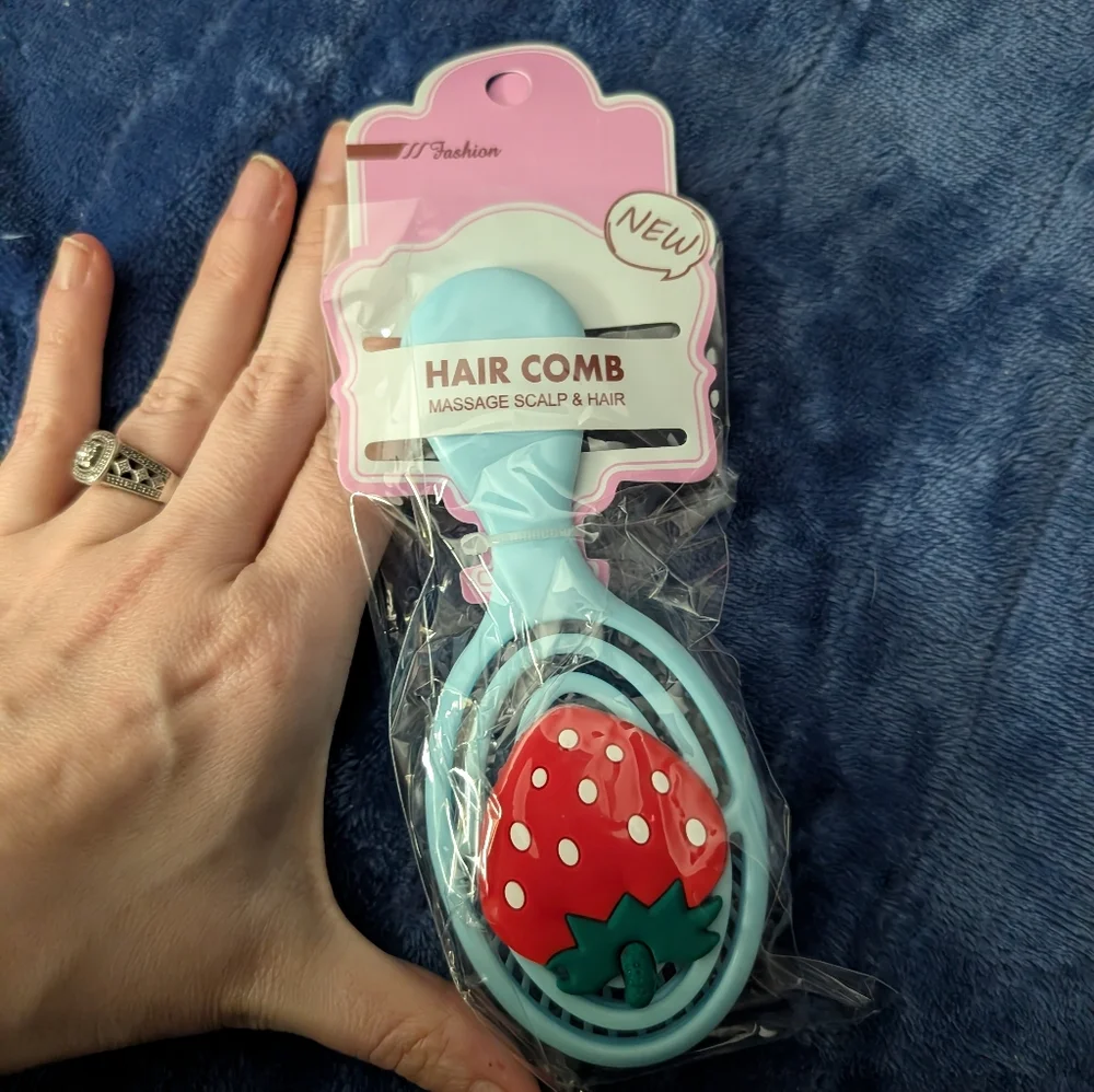 New Kids Strawberry Design Hair Brush